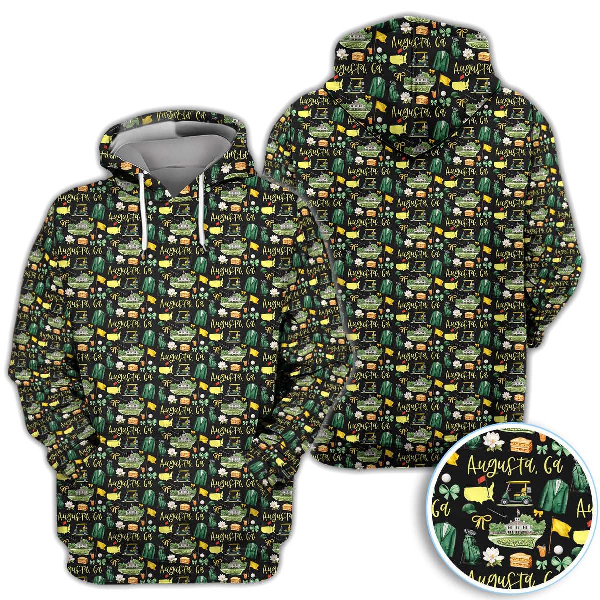 Masters Augusta Golf Pattern Shirt, Augusta National Golf Shirt For Men, Golf Tournament Gift