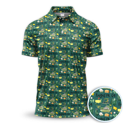 Masters Augusta Golf Pattern Shirt, Augusta National Golf Shirt For Men, Golf Tournament Gift