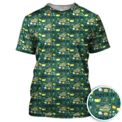 Masters Augusta Golf Pattern Shirt, Augusta National Golf Shirt For Men, Golf Tournament Gift
