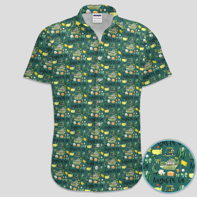 Masters Augusta Golf Pattern Shirt, Augusta National Golf Shirt For Men, Golf Tournament Gift