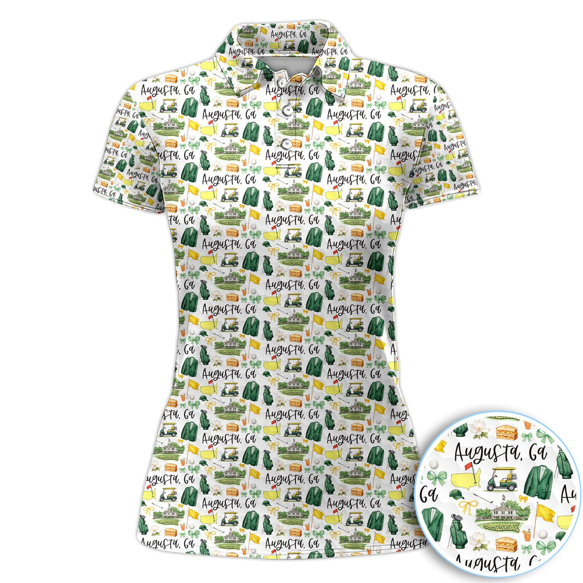 Masters Augusta Golf Pattern Shirt, Augusta National Golf Shirt For Men, Golf Tournament Gift