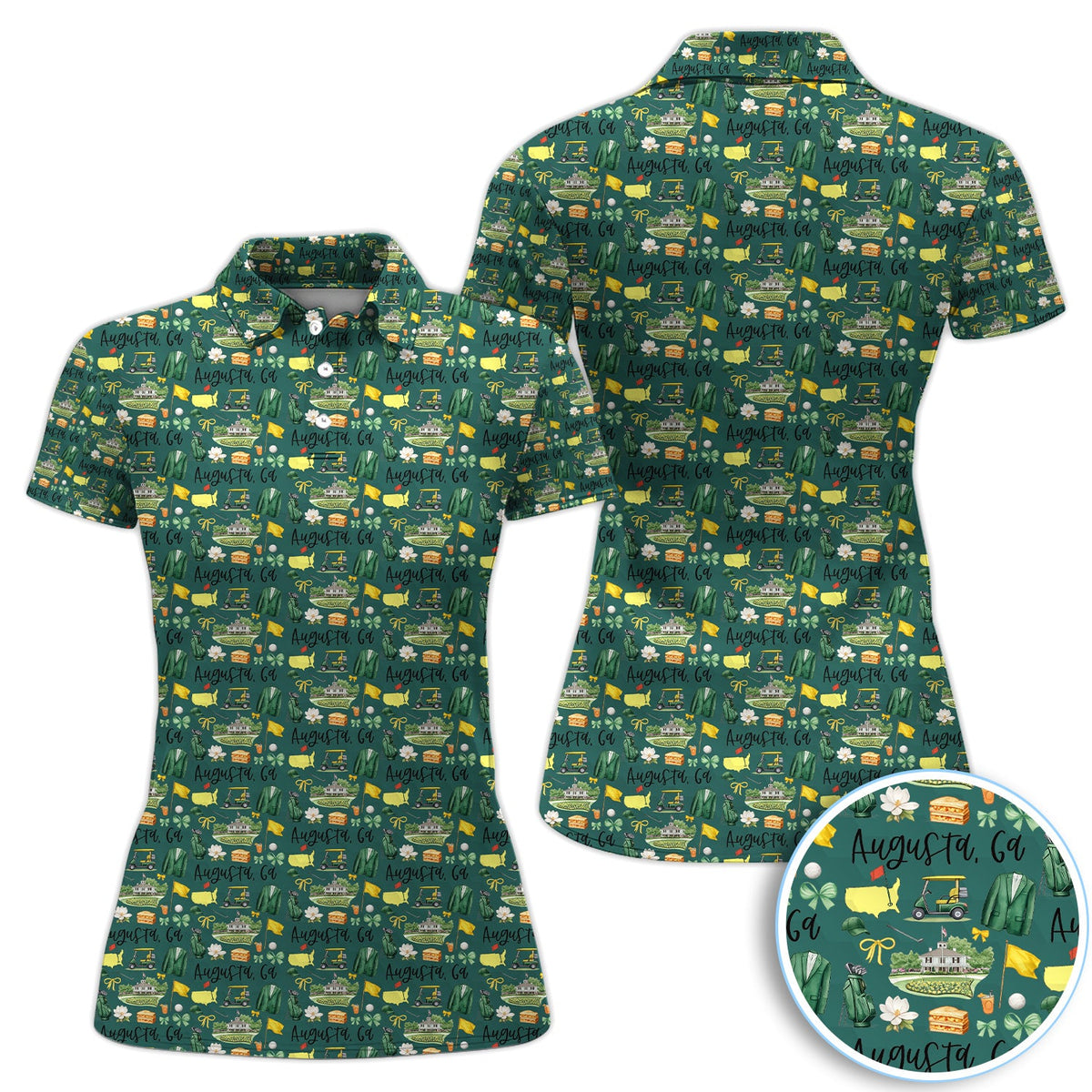 Masters Augusta Golf Pattern Shirt, Augusta National Golf Shirt For Men, Golf Tournament Gift