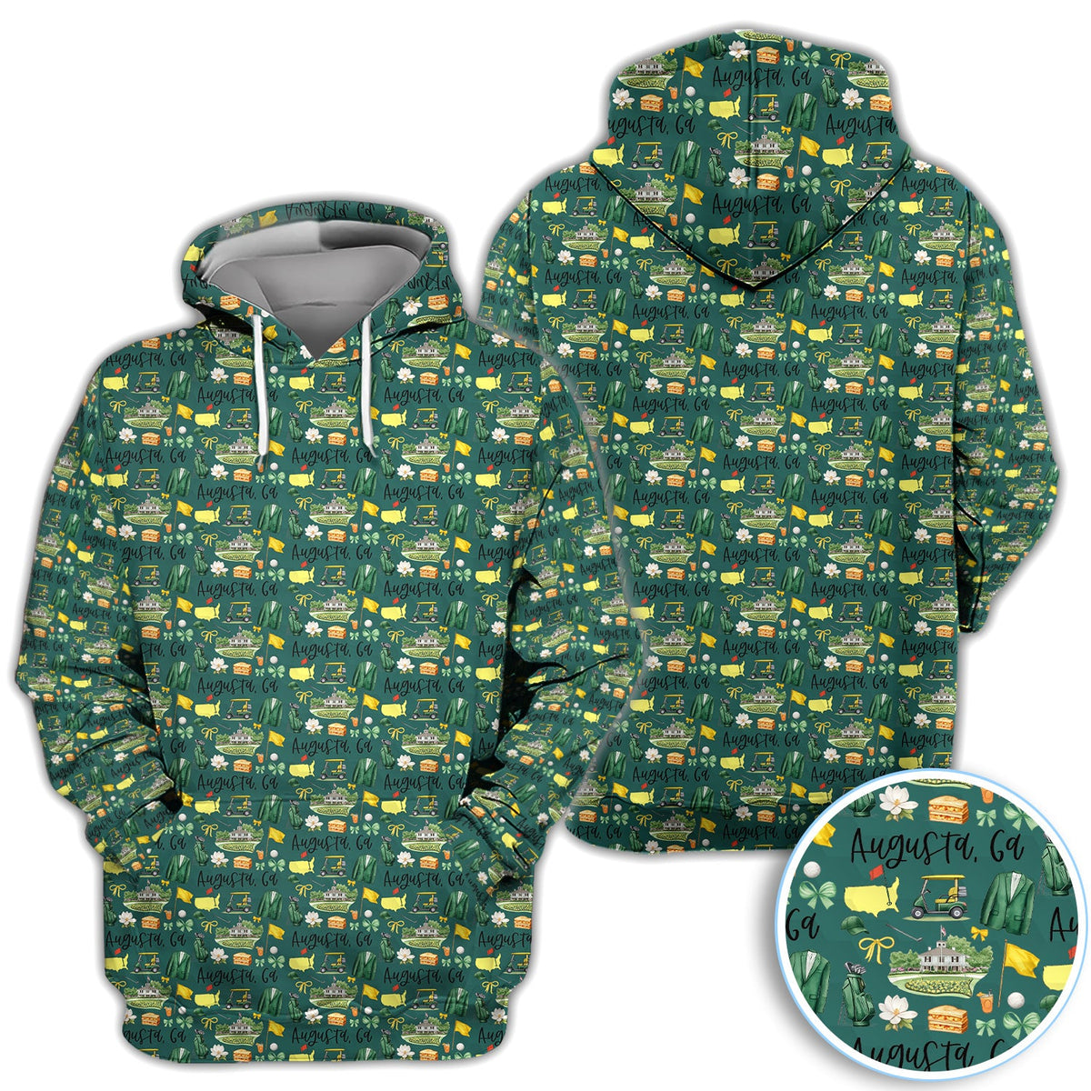 Masters Augusta Golf Pattern Shirt, Augusta National Golf Shirt For Men, Golf Tournament Gift