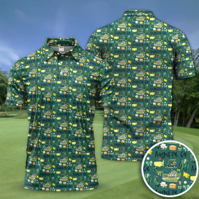Masters Augusta Golf Pattern Shirt, Augusta National Golf Shirt For Men, Golf Tournament Gift