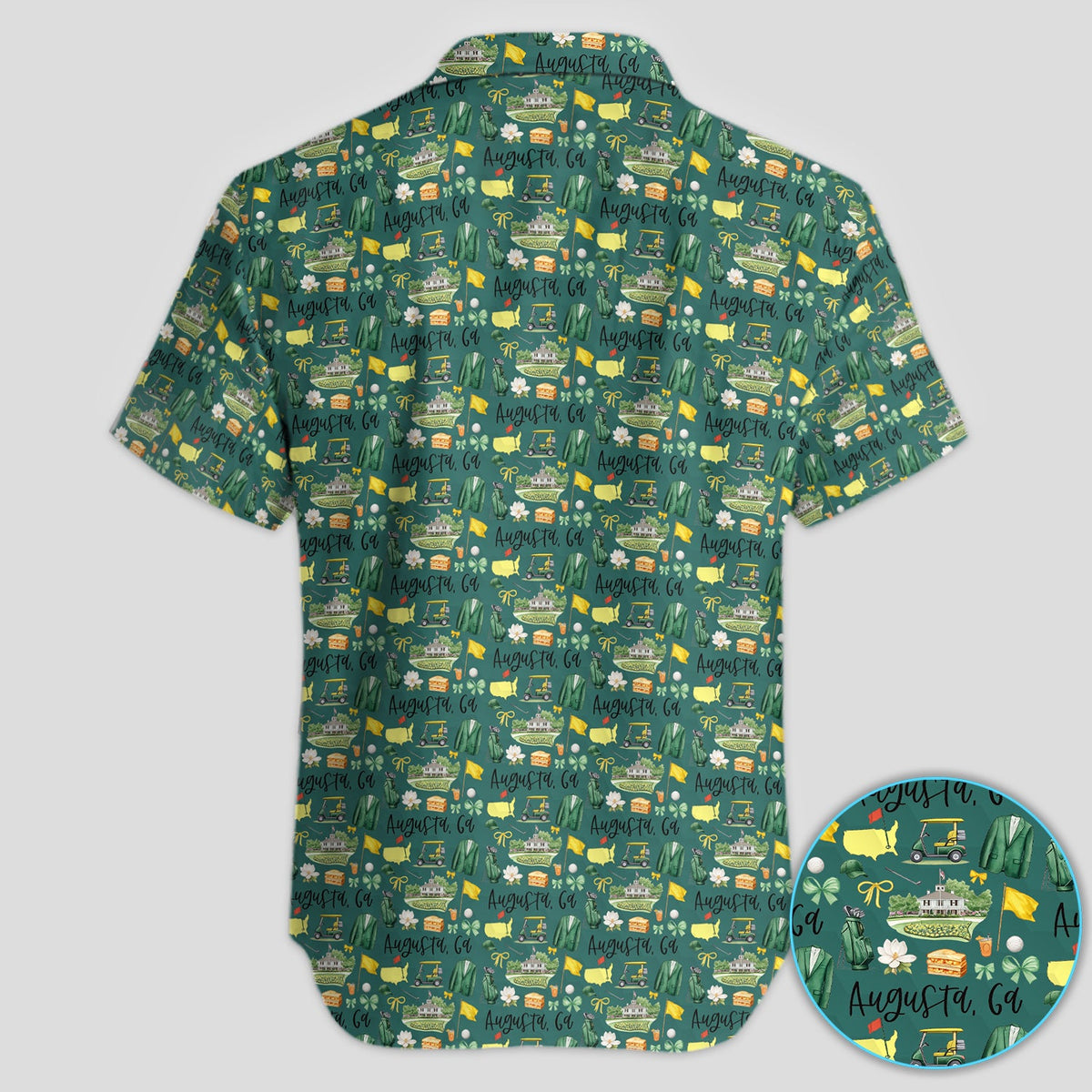 Masters Augusta Golf Pattern Shirt, Augusta National Golf Shirt For Men, Golf Tournament Gift
