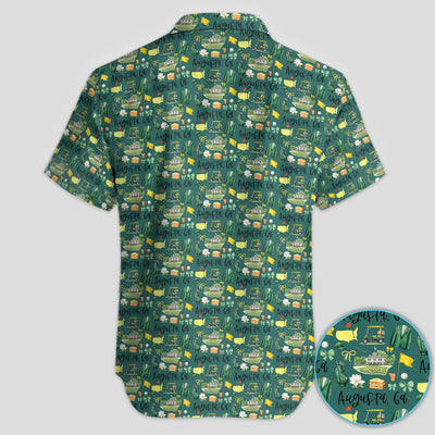 Masters Augusta Golf Pattern Shirt, Augusta National Golf Shirt For Men, Golf Tournament Gift