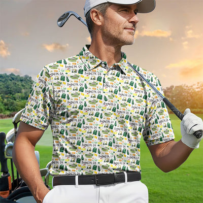 Masters Augusta Golf Pattern Shirt, Augusta National Golf Shirt For Men, Golf Tournament Gift