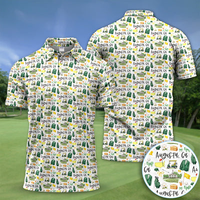 Masters Augusta Golf Pattern Shirt, Augusta National Golf Shirt For Men, Golf Tournament Gift