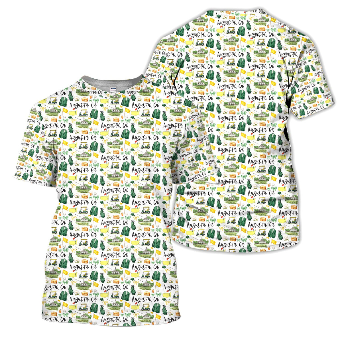 Masters Augusta Golf Pattern Shirt, Augusta National Golf Shirt For Men, Golf Tournament Gift