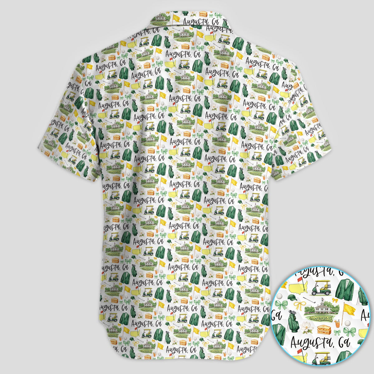 Masters Augusta Golf Pattern Shirt, Augusta National Golf Shirt For Men, Golf Tournament Gift