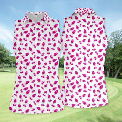 Funny Pink Plug Pattern Shirt, Adult Humor Golf Shirt For Women, Bachelor Party Gift