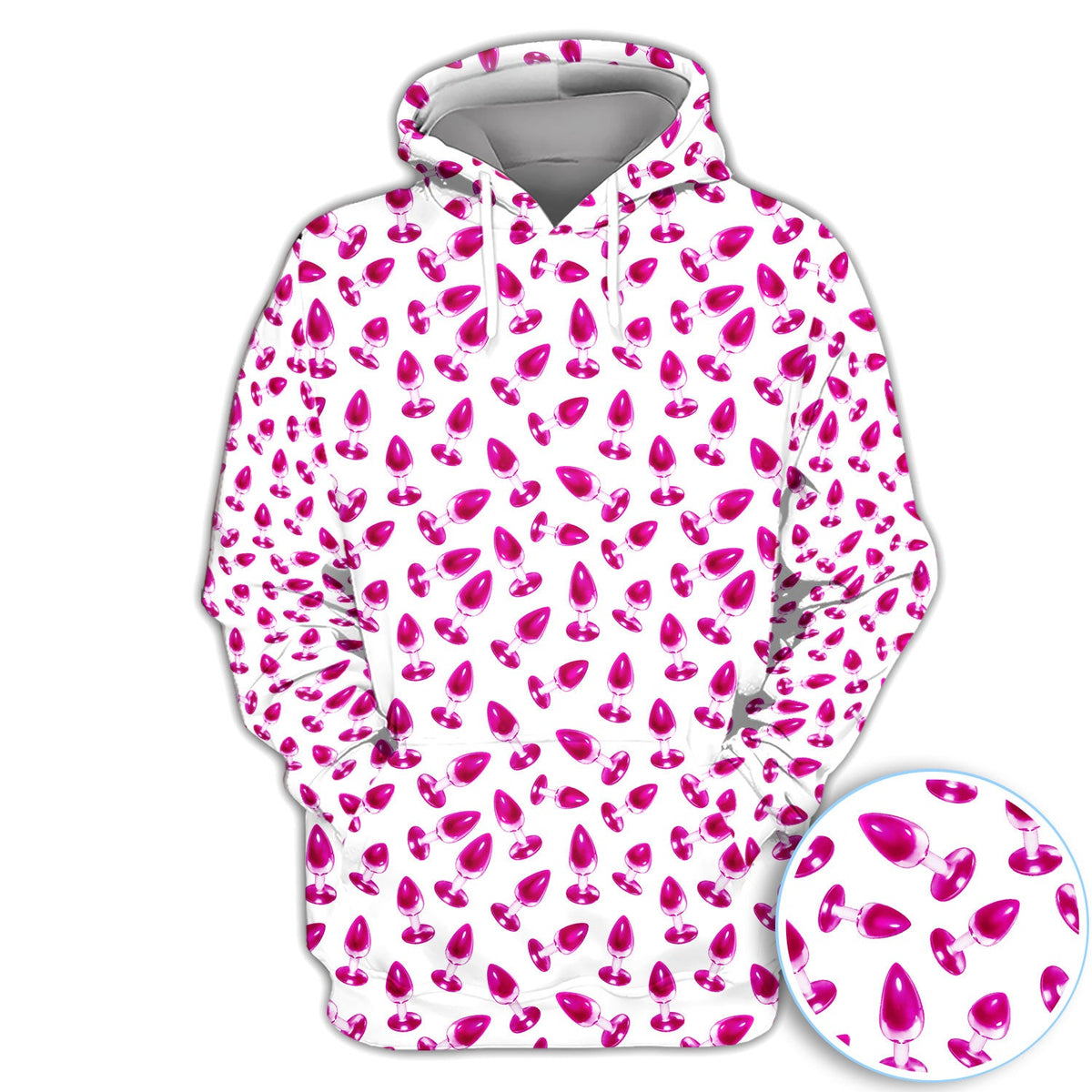 Funny Pink Plug Pattern Shirt, Adult Humor Golf Shirt For Women, Bachelor Party Gift