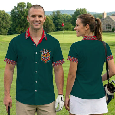 Funny Mariachi Skeleton Golf Pattern Shirt, Cinco De Mayo Golf Shirt For Men, Fiesta Gift