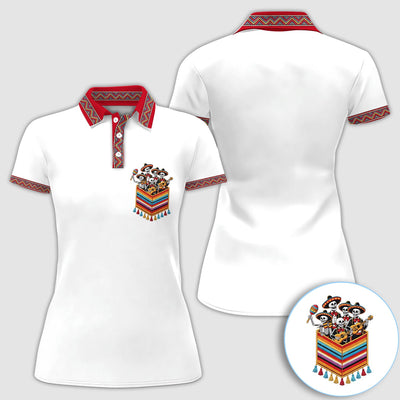 Funny Mariachi Skeleton Golf Pattern Shirt, Cinco De Mayo Golf Shirt For Men, Fiesta Gift