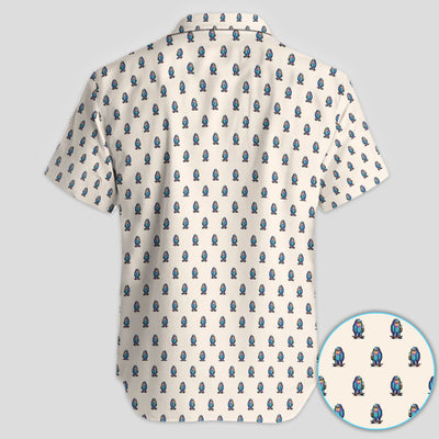 Funny Yeti Pattern Golf Polos, Bigfoot Coffee Skateboard Golf Shirt, Crazy Golf Shirts For Men