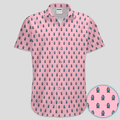 Funny Yeti Pattern Golf Polos, Bigfoot Coffee Skateboard Golf Shirt, Crazy Golf Shirts For Men