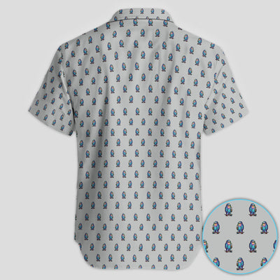 Funny Yeti Pattern Golf Polos, Bigfoot Coffee Skateboard Golf Shirt, Crazy Golf Shirts For Men