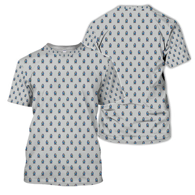 Funny Yeti Pattern Golf Polos, Bigfoot Coffee Skateboard Golf Shirt, Crazy Golf Shirts For Men