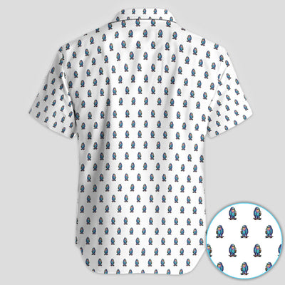 Funny Yeti Pattern Golf Polos, Bigfoot Coffee Skateboard Golf Shirt, Crazy Golf Shirts For Men