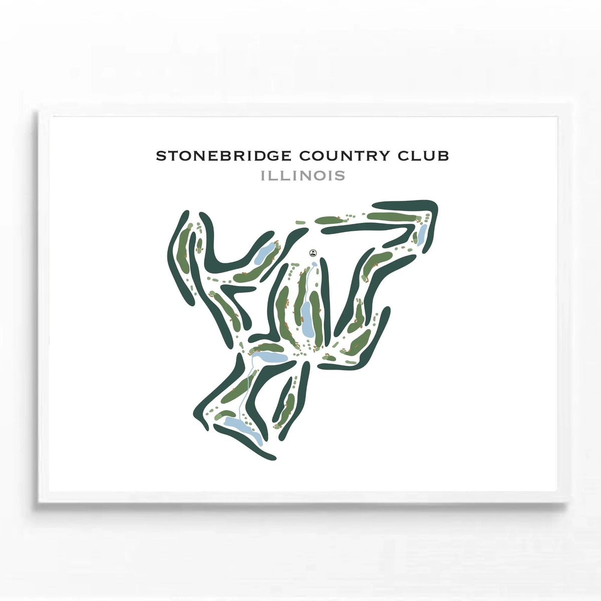 Stonebridge Country Club, Illinois - Printed Golf Course