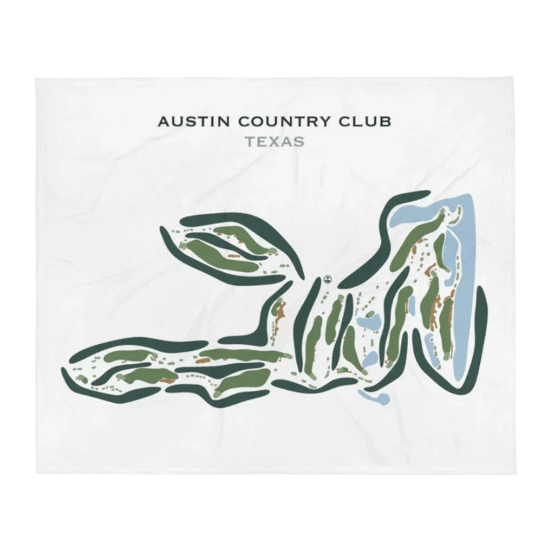 Austin Country Club, Texas - Printed Golf Course