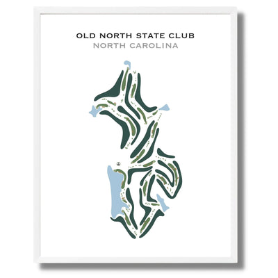 Old North State Club, North Carolina - Printed Golf Course