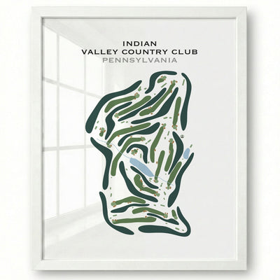 Indian Valley Country Club, Pennsylvania - Printed Golf Course