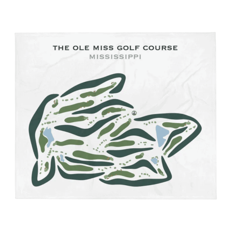 The Ole Miss Golf Course, Mississippi - Printed Golf Course