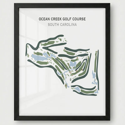 Ocean Creek Golf Course, South Carolina - Printed Golf Course