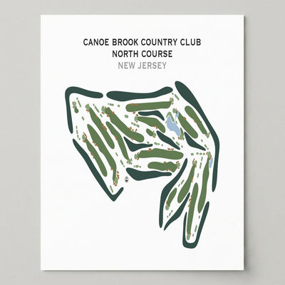 Canoe Brook Country Club, North Course, New Jersey - Printed Golf Course
