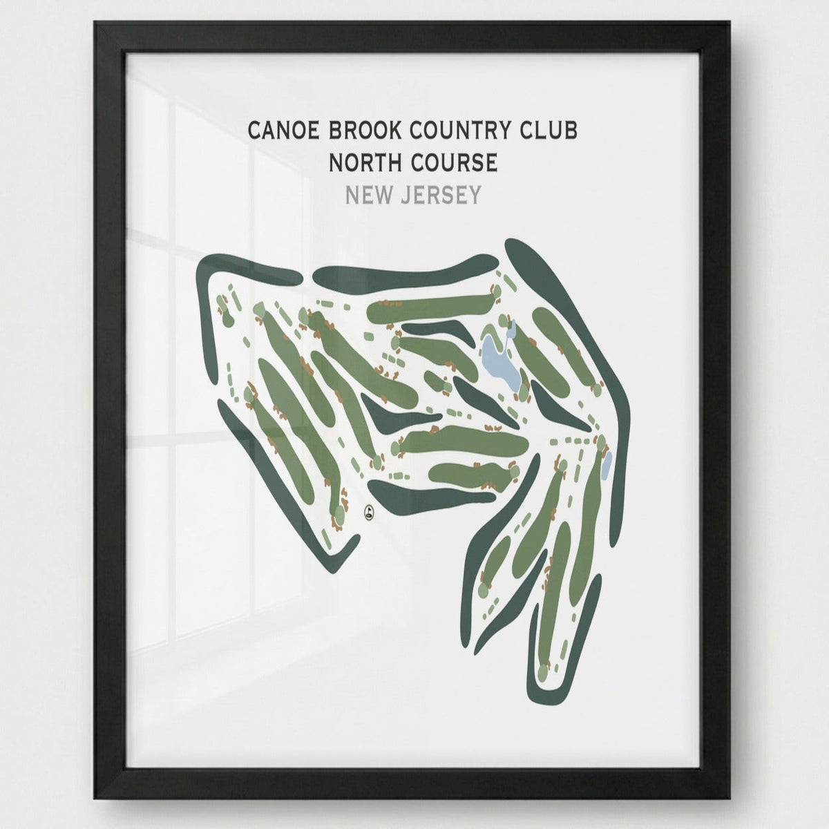 Canoe Brook Country Club, North Course, New Jersey - Printed Golf Course
