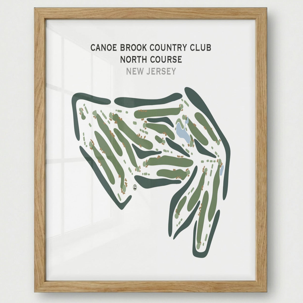 Canoe Brook Country Club, North Course, New Jersey - Printed Golf Course