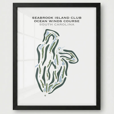 Seabrook Island Club, Ocean Winds Course, South Carolina - Printed Golf Course