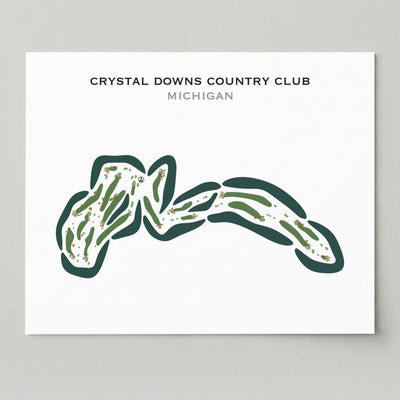 Crystal Downs Country Club, Michigan - Printed Golf Course