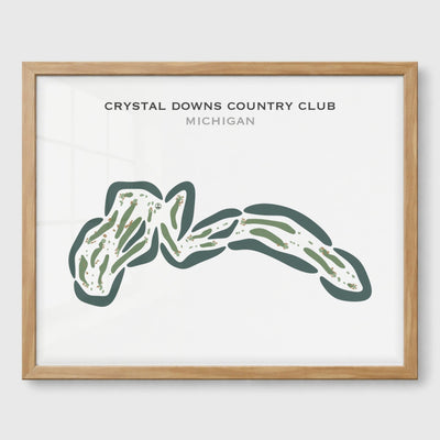 Crystal Downs Country Club, Michigan - Printed Golf Course