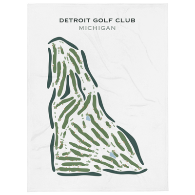 Detroit Golf Club, Michigan - Printed Golf Course