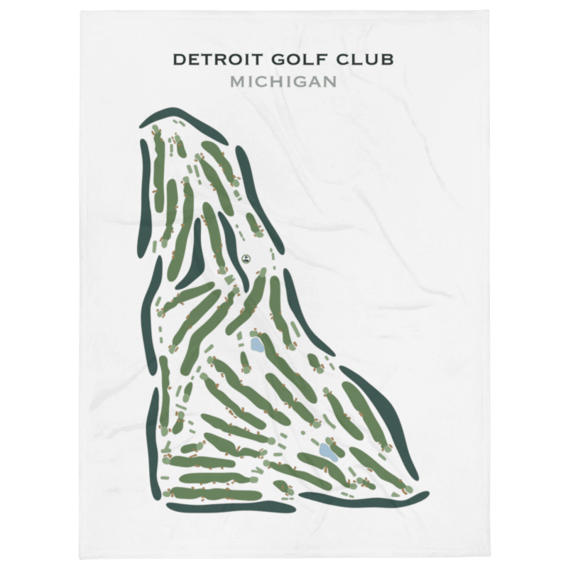 Detroit Golf Club, Michigan - Printed Golf Course