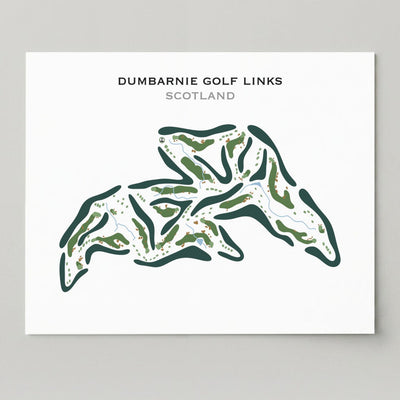 Dumbarnie Golf Links, Scotland - Printed Golf Course
