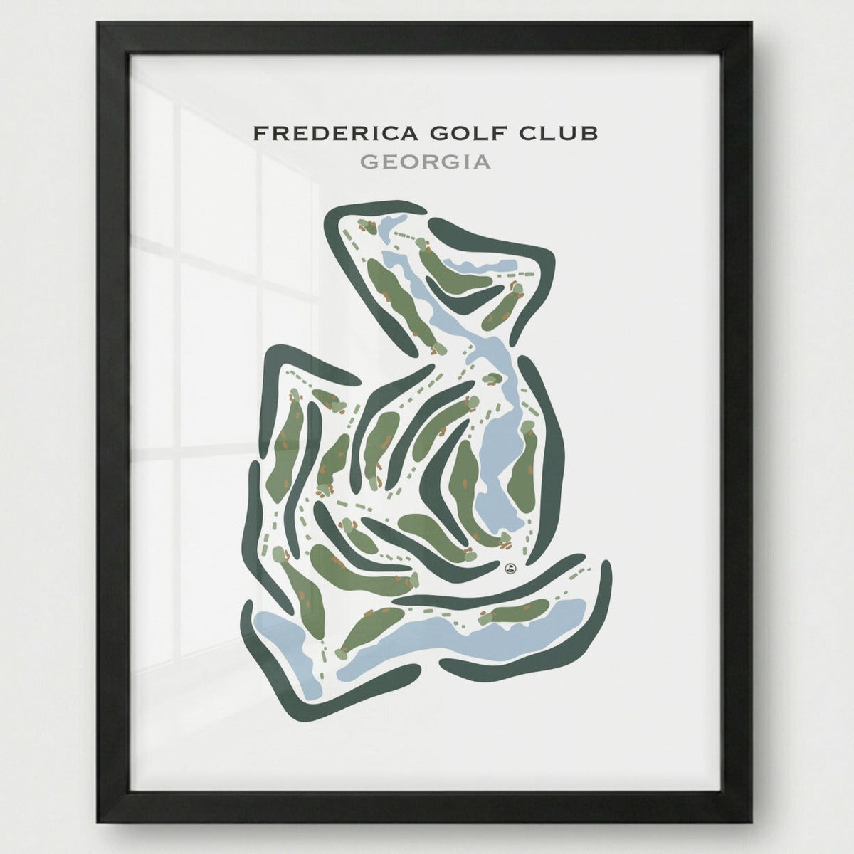 Frederica Golf Club, Georgia - Printed Golf Course