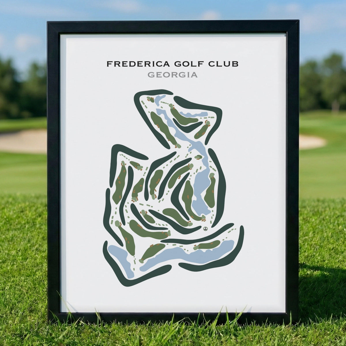 Frederica Golf Club, Georgia - Printed Golf Course