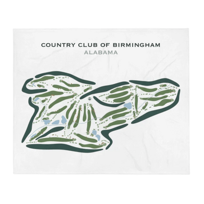 Country Club of Birmingham, Alabama - Printed Golf Course