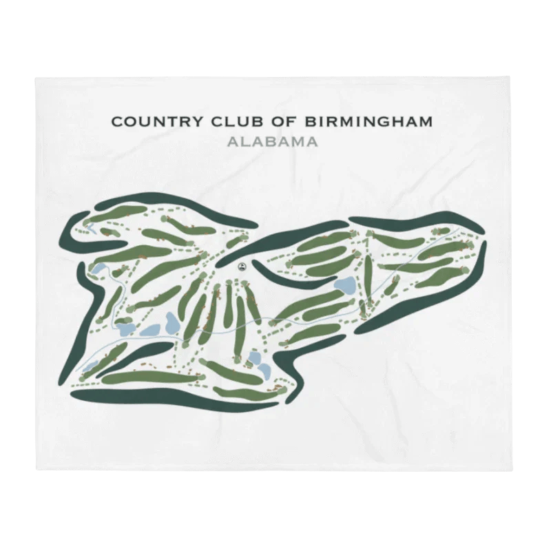 Country Club of Birmingham, Alabama - Printed Golf Course