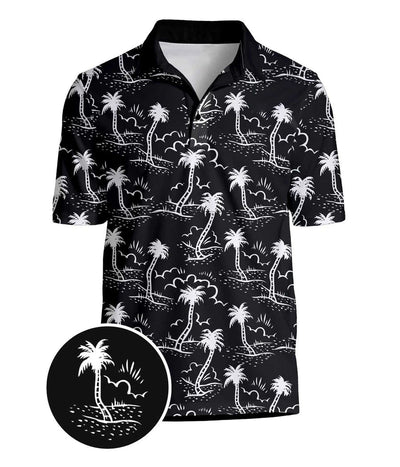 Men's Monochrome Moonlight Golf Polo