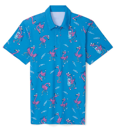 Men's Flamingo Fiasco Golf Polo