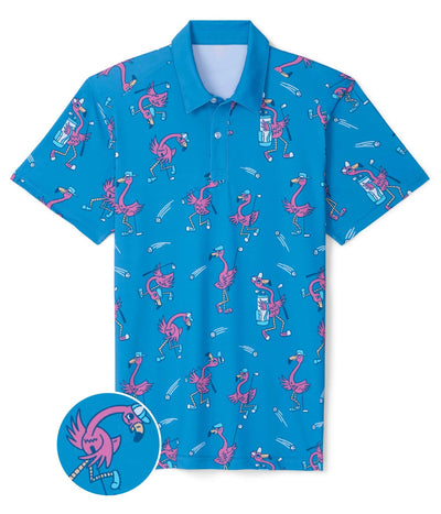 Men's Flamingo Fiasco Golf Polo