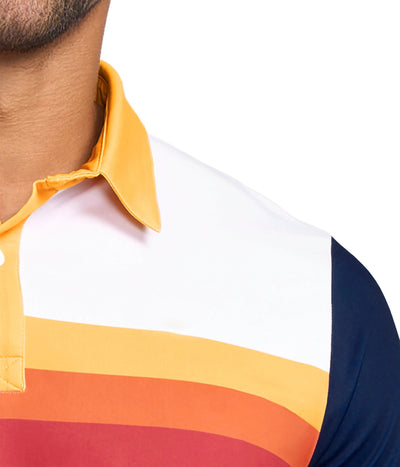Men's Slice of Sunset Golf Polo