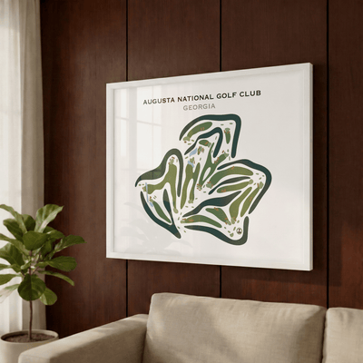 Augusta National Golf Club, Augusta Georgia - Printed Golf Course