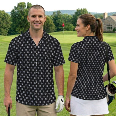 Bold Smoking Gorilla Golf Pattern Shirt, Gorilla Head Golf Shirt For Men, Monkey Lover Gift