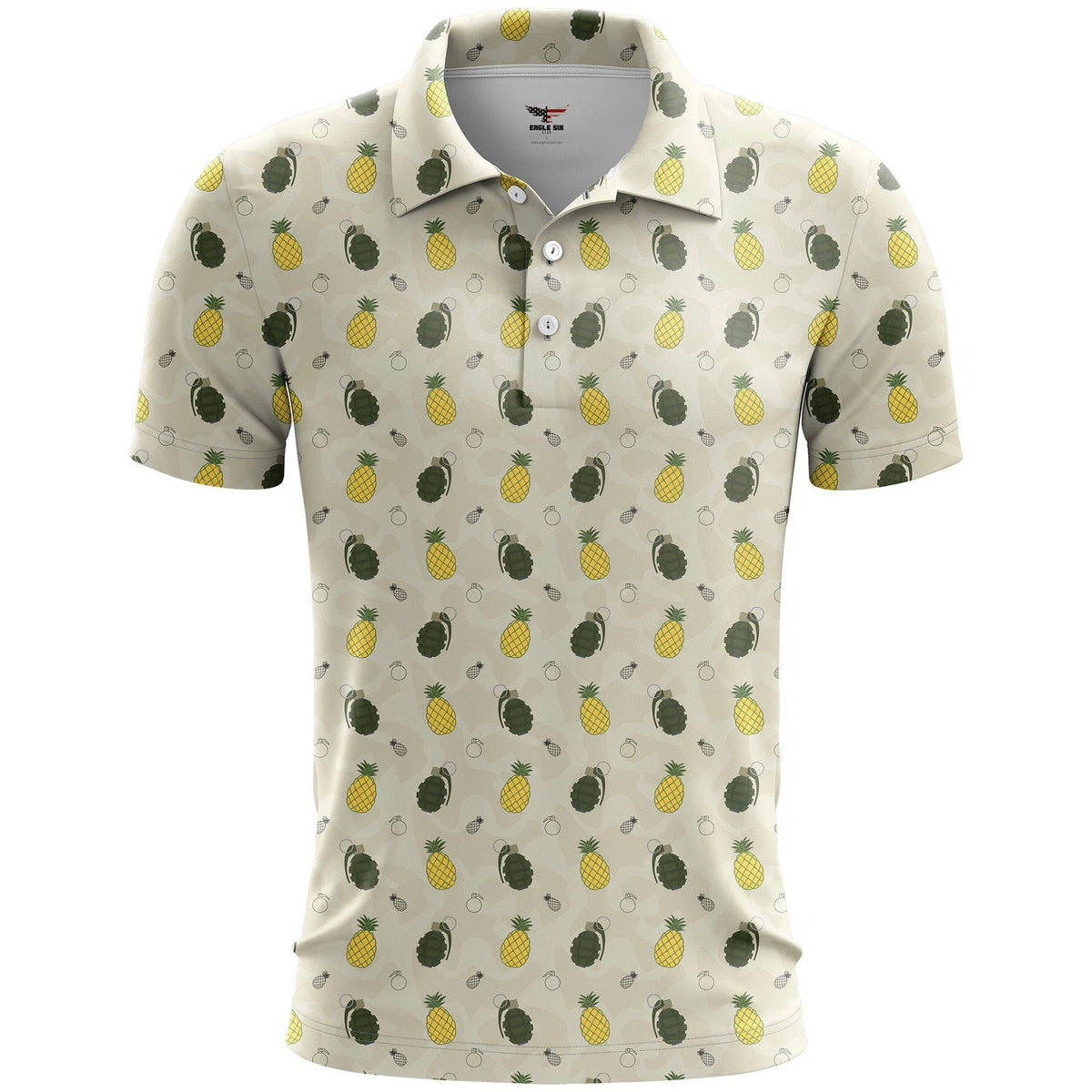 Pineapples and Grenades Golf Polo Shirt