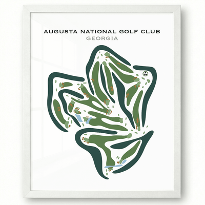 Augusta National Golf Club, Georgia - Printed Golf Course
